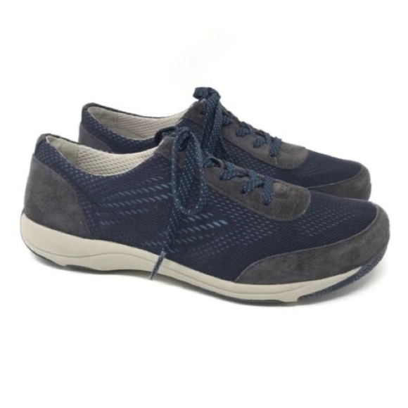 Dansko Blue Lace Up Suede Hayes Sneakers Sz 40 - Picture 1 of 7